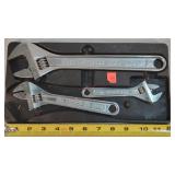 Snap-on 3pc Crescent Wrenches 6, 8, & 12"