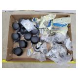 Flat of Chair Casters, Hinges, Door Knobs