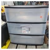 22"w Sterlite 3 Drawer Organizer