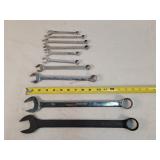 10- Snap-on Open End Wrenches 3/8 to 1-1/8
