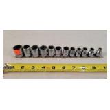 Snap-on 12pc Metric 3/8" Sockets