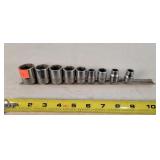 Snap-on 9pc SAE 3/8" Sockets