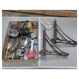 Trickle Charger, 12" Shelf Brackets, Misc Tools