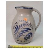 Money Creek, MN Stoneware Pitcher 11"t