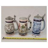 3- Avon Beer Steins