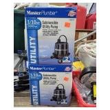 2- New Master Pumper 1/10 HP Utility Pumps