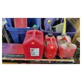 2- 1 Gallon, 1-2 Gallon Gas Cans