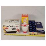 Knife Sharpener, Thread, & Donut Maker