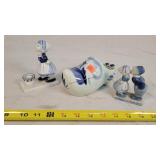 Ceramic Windmill Shoe, Dutch Boy & Girl, & Girl