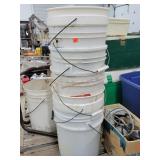6- 5 Gallon Buckets