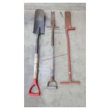 3 Pcs - Tile Spades / Trench Shovels