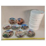 8- Danbury Mint Farm Collector Plates