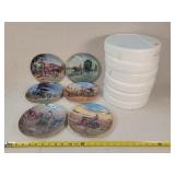 6- Danbury Mint Farm Collector Plates