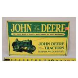 9x15 John Deere Enamel Sign