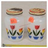 Fire King Salt & Pepper Shakers