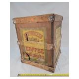 Antique Wooden Coffee Box - 19x19x24