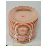 12pcs of Fire King Peach Luster Saucers