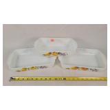 3- Pieces of Fire King Casseroles