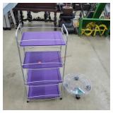 Metal Rack 31't & Rolling Plant Caddie