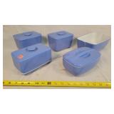 5 Pcs Hall Refrigerator, Butter, & Other Dishes