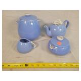 Halls Tea Set & Canister