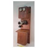 Antique Leich Electric Telephone 33" Tall