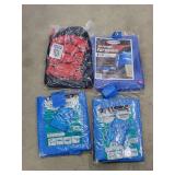 3- 6x8ft Tarps & Small Backpack