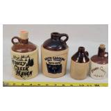 Small Stoneware Jugs - Some Advertising