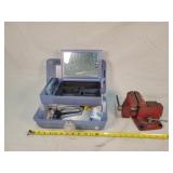 Small Bench Vise & Stapler