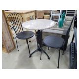 Marble Top Ice Cream Table