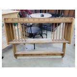 Solid Wood Plate Collector Shelf