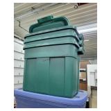3- Rubbermaid 18 Gallon Totes
