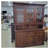 Amish Made Dark Cherry China Hutch