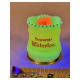 Waterloo Custard Glass Toothpick Holder