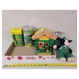 John Deere Coaster, Bird House & Cows