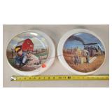2- Danbury Mint John Deere Collector Plates