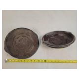 2- 11" Dia. Cast Iron Skillet Lids