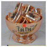 Fire King Peach Luster Egg Nog 12- Place
