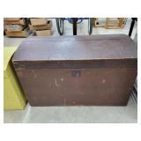 Antique Hump Back Wooden Chest - 19x34
