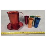 Vintage Alum. Pitcher & Tumbler Set