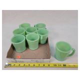 8 - Fire King Jadeite Mugs