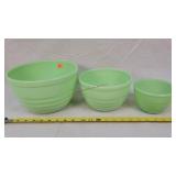 Jadeite Stackint Bowl Set of 3 - Uranium Glow