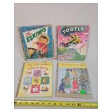 4- 1950's Children's Little Golden Books