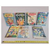 7- 1950's Dell 25 Cent Comic Books