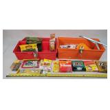 2 Tackle Boxes, Fishing Line,  Hooks,  & More