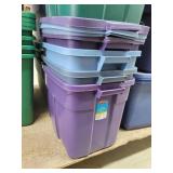 4- Rubbermaid 18 Gallon Storage Totes