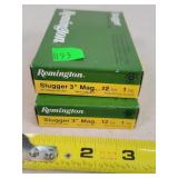 2- Boxes of 5 - 12ga 3' Mag. Remington Slugs