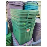 4- Rubbermaid 18 Gallon Storage Totes