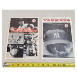 2- 1969 Yankees Scorecard / Programs