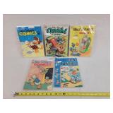 5- 10 Cent Cartoon Comic Books
